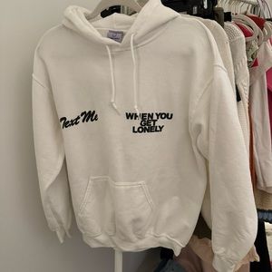Lonely Ghost “Text me when you get lonely” sweatshirt